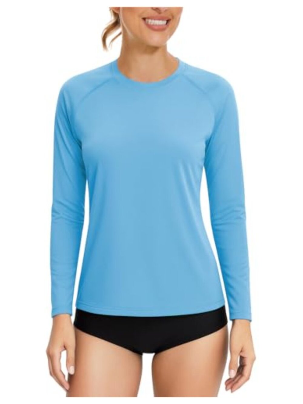 Women's UPF 50+ Quick Dry Long Sleeve Rash Guard Sun Protection Shirt